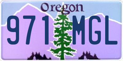 OR license plate 971MGL