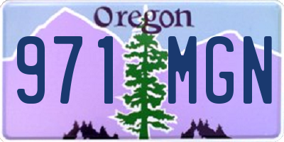 OR license plate 971MGN