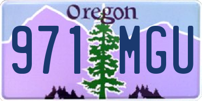 OR license plate 971MGU