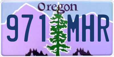 OR license plate 971MHR