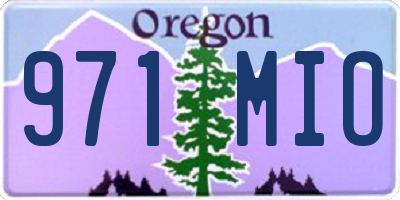 OR license plate 971MIO