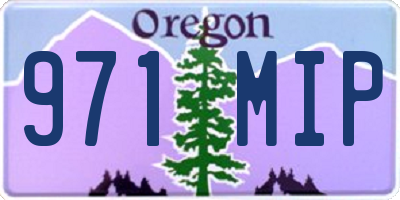 OR license plate 971MIP