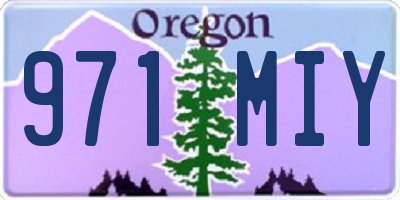 OR license plate 971MIY