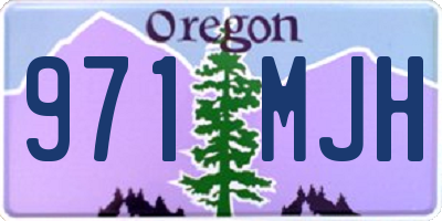 OR license plate 971MJH