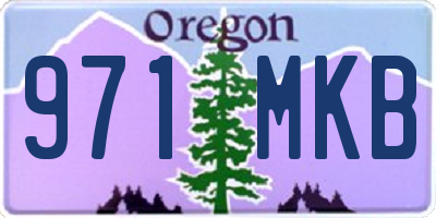 OR license plate 971MKB