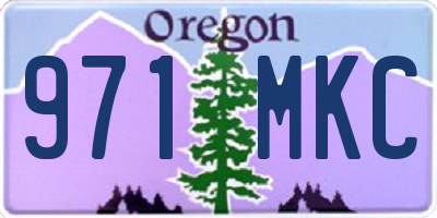 OR license plate 971MKC