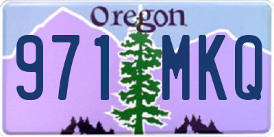 OR license plate 971MKQ