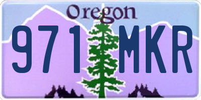 OR license plate 971MKR