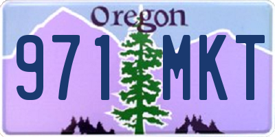 OR license plate 971MKT