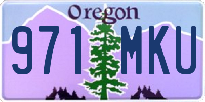 OR license plate 971MKU