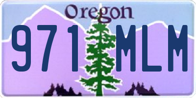OR license plate 971MLM