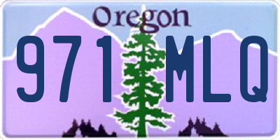 OR license plate 971MLQ