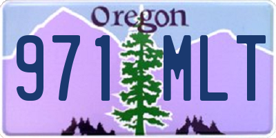 OR license plate 971MLT