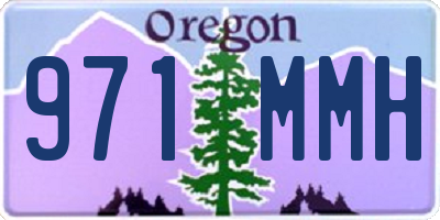 OR license plate 971MMH