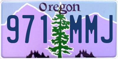 OR license plate 971MMJ