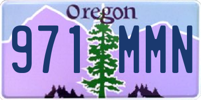 OR license plate 971MMN