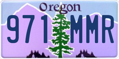OR license plate 971MMR