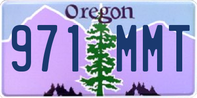 OR license plate 971MMT