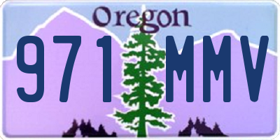 OR license plate 971MMV