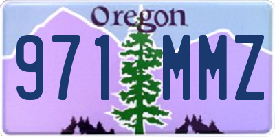 OR license plate 971MMZ