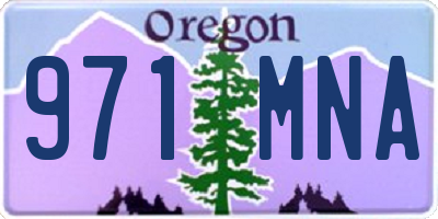 OR license plate 971MNA