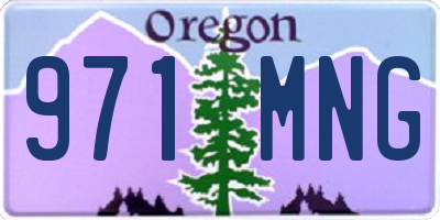 OR license plate 971MNG