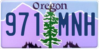 OR license plate 971MNH