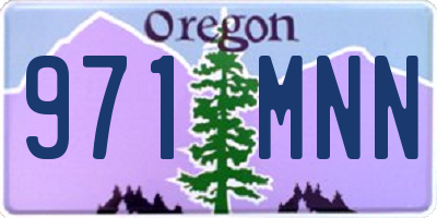 OR license plate 971MNN