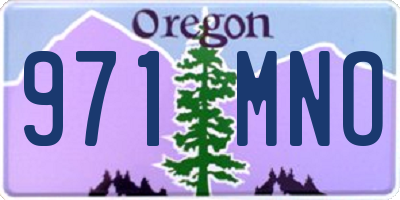 OR license plate 971MNO