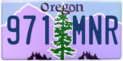 OR license plate 971MNR