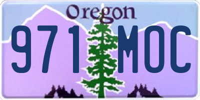 OR license plate 971MOC