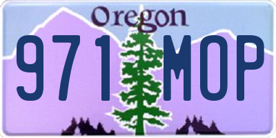 OR license plate 971MOP