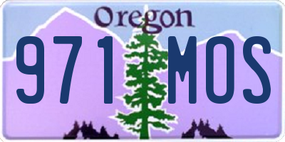 OR license plate 971MOS