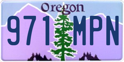 OR license plate 971MPN