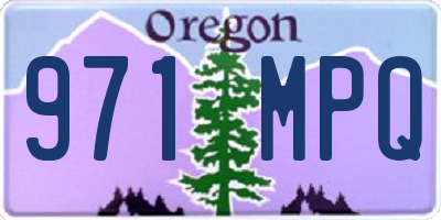 OR license plate 971MPQ
