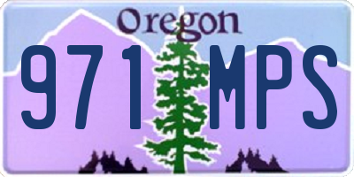 OR license plate 971MPS