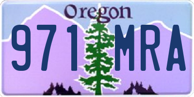 OR license plate 971MRA