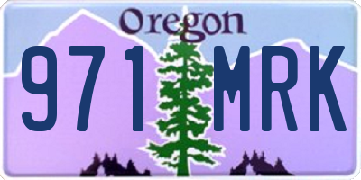 OR license plate 971MRK
