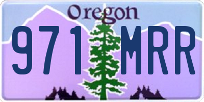 OR license plate 971MRR
