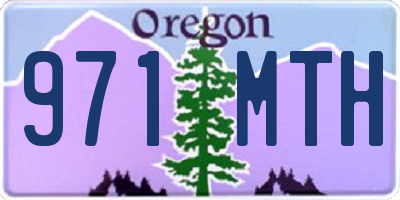 OR license plate 971MTH