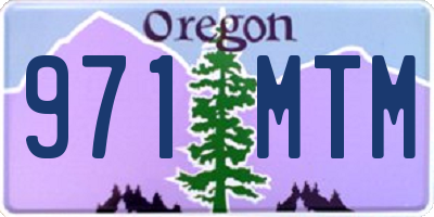 OR license plate 971MTM