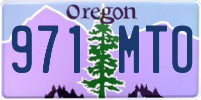OR license plate 971MTO