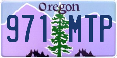 OR license plate 971MTP