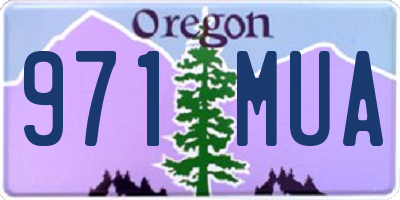 OR license plate 971MUA