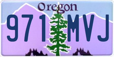 OR license plate 971MVJ
