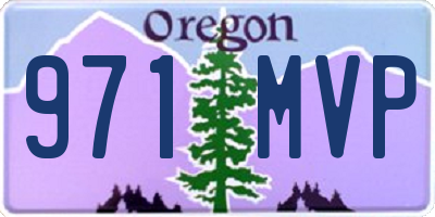 OR license plate 971MVP