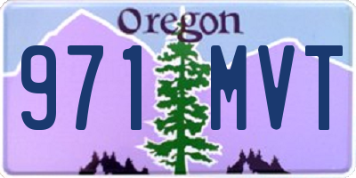 OR license plate 971MVT
