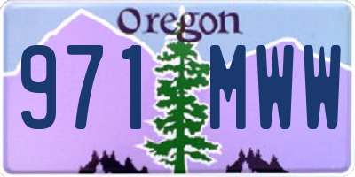 OR license plate 971MWW