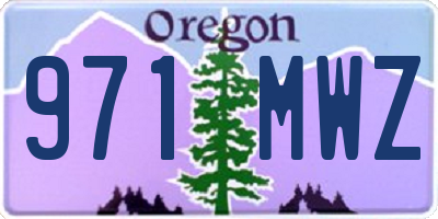 OR license plate 971MWZ