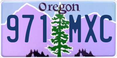 OR license plate 971MXC